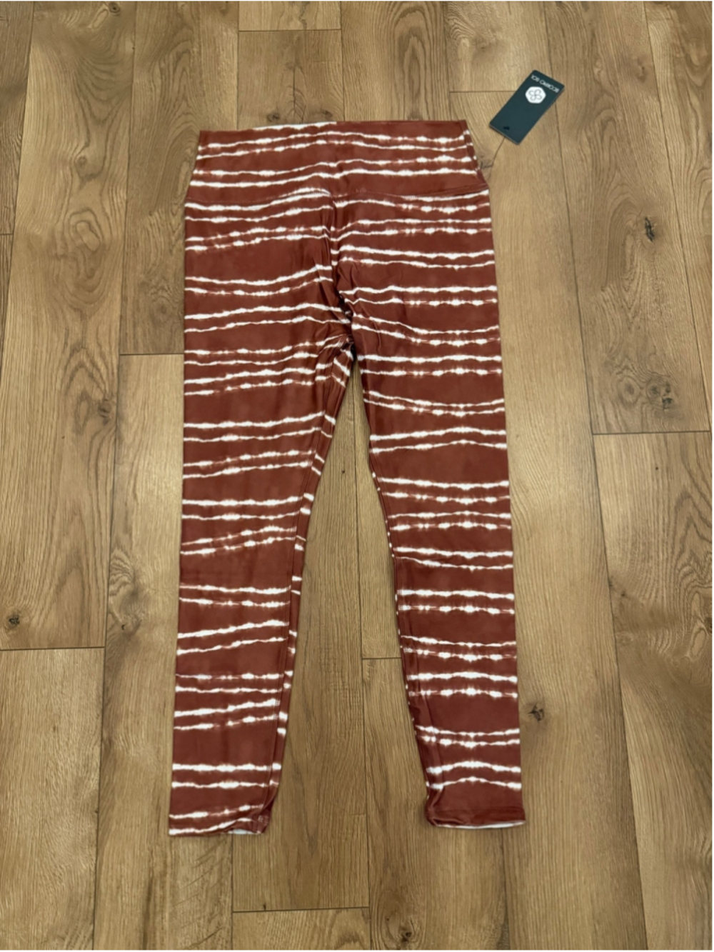 NEW Vinyasa High Waist Legging Copper Stripe Tie Dye L $100